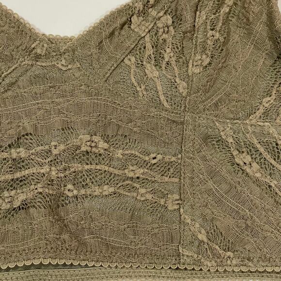 NWT Free People Intimately Lace Cropped Bralette - Green - Small - Picture 4 of 10